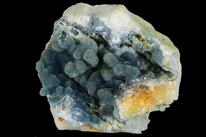 Blue-Green Plumbogummite on Pyromorphite - Yangshuo Mine, China #115499